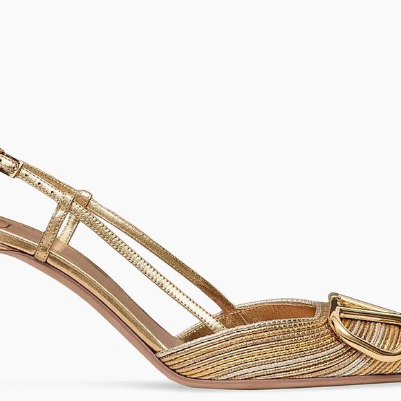Valentino Garavani Metallic Gold Heels no box